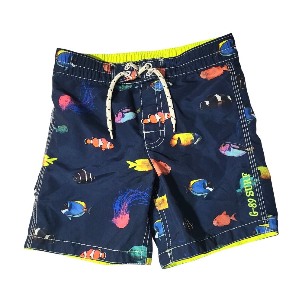 Baby Gap Swim Trunks Bottoms 4T Tropical Fish Beach Pool Summer Vacation Shorts